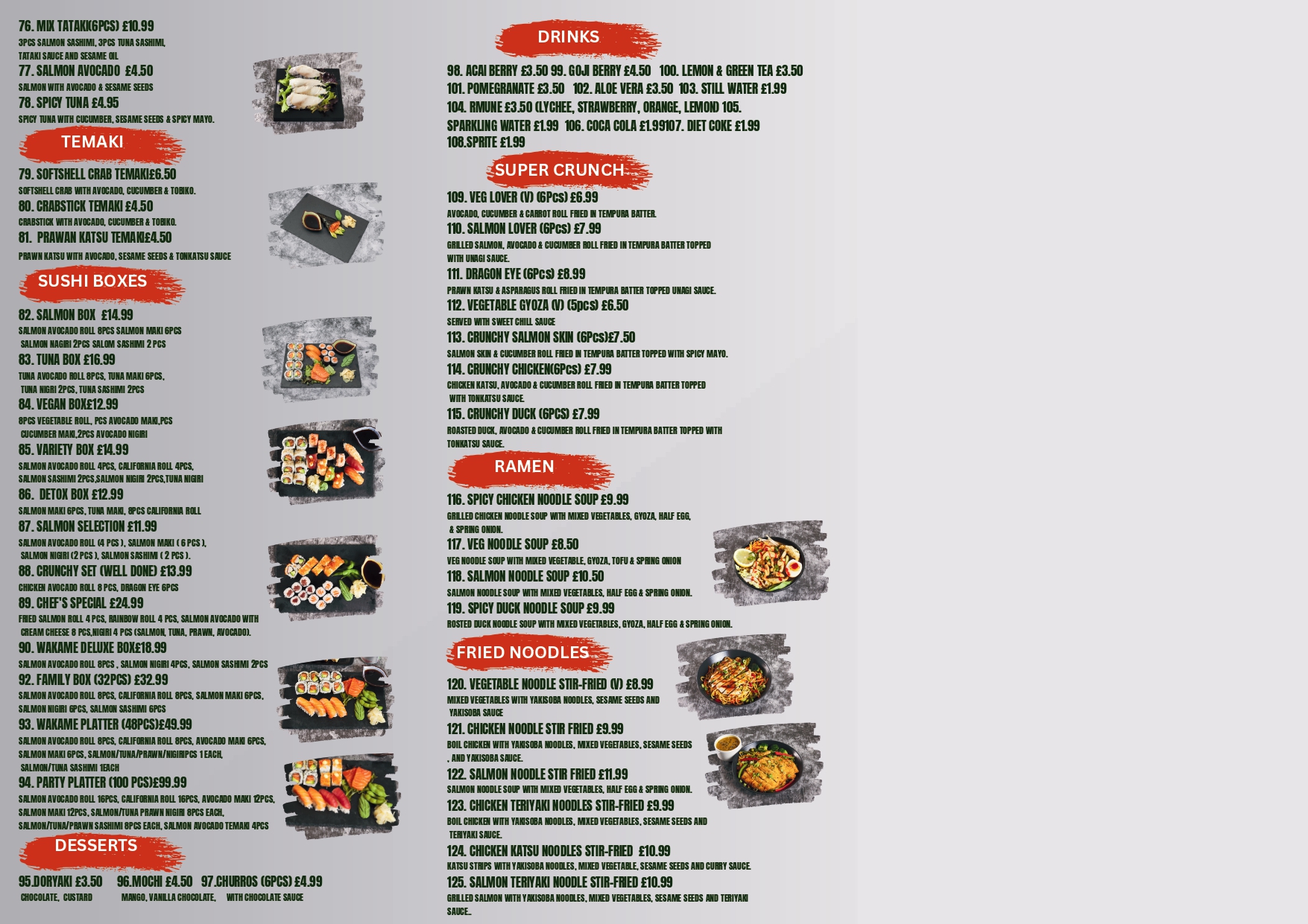 Tamarind Lounge pan-asian menu 2